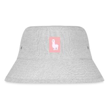 Pastell-Alpaka - Stanley/Stella recycelter Bucket Hat - Grau meliert - Vorne