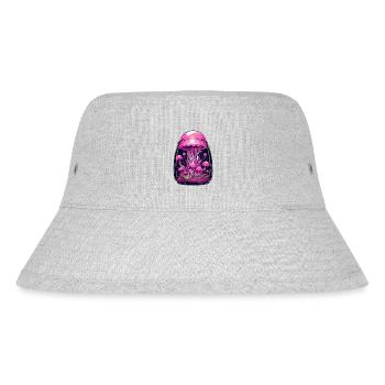 Magic mushroom vessel - Stanley/Stella Recycled Bucket Hat - heather grey - Front