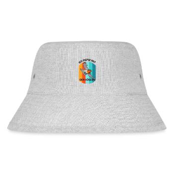 Vogelbeobachtung Vögel Beobachten Birding Vogel - Stanley/Stella recycelter Bucket Hat - Grau meliert - Vorne