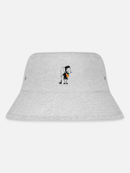 Kleine Hexe - Stanley/Stella recycelter Bucket Hat - Grau meliert