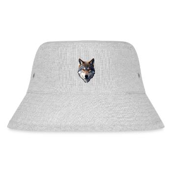 Wolf - Stanley/Stella Recycled Bucket Hat - heather grey - Front