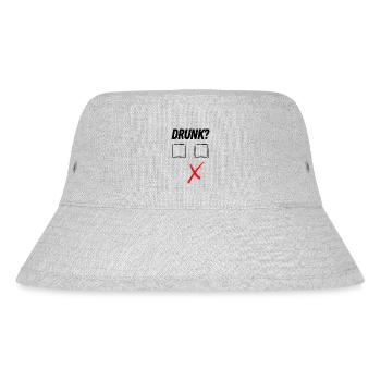 Drunk? - Stanley/Stella recycelter Bucket Hat - Grau meliert - Vorne
