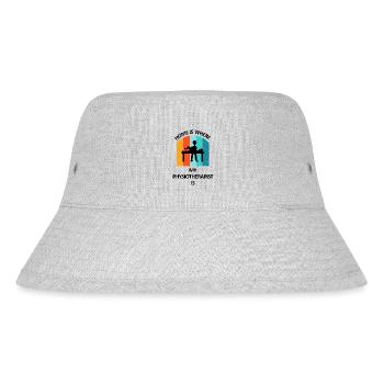 Physiotherapist Humorous Gift Saying Funny - Stanley/Stella Recycled Bucket Hat - heather grey - Front