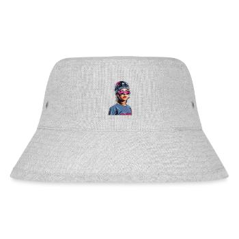 Raver in Berlin - Stanley/Stella recycelter Bucket Hat - Grau meliert - Vorne