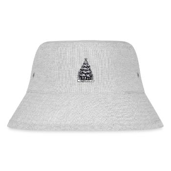 Weihnachtsbaum / Tanne / Christbaumkugeln / Stern - Stanley/Stella recycelter Bucket Hat - Grau meliert - Vorne