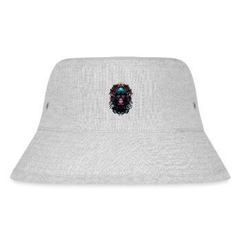 mera art street art monkey five - Stanley/Stella Recycled Bucket Hat - heather grey - Front