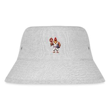 CHICKEN - GO GYM - Stanley/Stella Recycled Bucket Hat - heather grey - Front