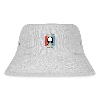 Train Railway Railroad Worker Trains Train Driver - Stanley/Stella Recycled Bucket Hat - heather grey - Front