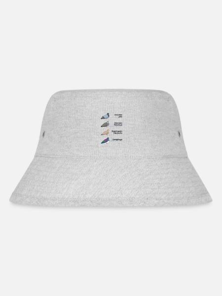 Lateinische Bezeichnung für Taube - Columba Livia - Stanley/Stella recycelter Bucket Hat - Grau meliert