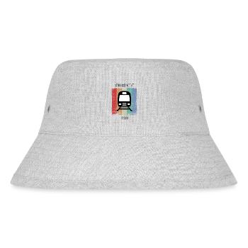 Train Railway Railroad Worker Trains Train Driver - Stanley/Stella Recycled Bucket Hat - heather grey - Front