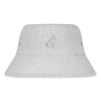 Pferdekopf Rocco - Stanley/Stella recycelter Bucket Hat - Grau meliert - Vorne