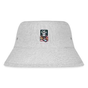 Chill Sloth - Stanley/Stella Recycled Bucket Hat - heather grey - Front