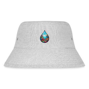 Ocean of water drops - Stanley/Stella Recycled Bucket Hat - heather grey - Front
