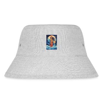 Sternzeichen Wassermann - Stanley/Stella recycelter Bucket Hat - Grau meliert - Vorne