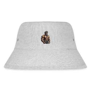 Muscles Bodybuilder Workout Gym - Stanley/Stella Recycled Bucket Hat - heather grey - Front