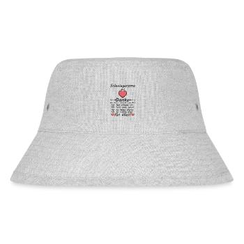 Schwiegeroma Danke für Alles Dankeschön sagen - Stanley/Stella recycelter Bucket Hat - Grau meliert - Vorne