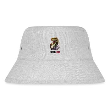 Bier trinkender Dinosaurier Party Design - Stanley/Stella recycelter Bucket Hat - Grau meliert - Vorne