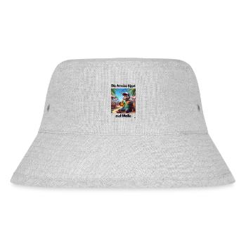Malle Anmeise auf Malle - Stanley/Stella recycelter Bucket Hat - Grau meliert - Vorne