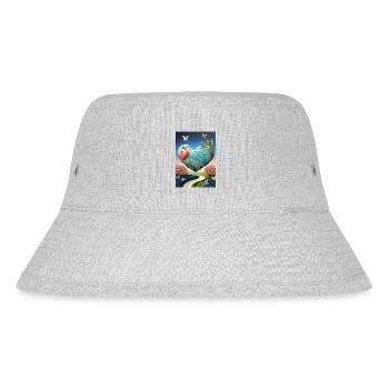Our Earth - Stanley/Stella Recycled Bucket Hat - heather grey - Front