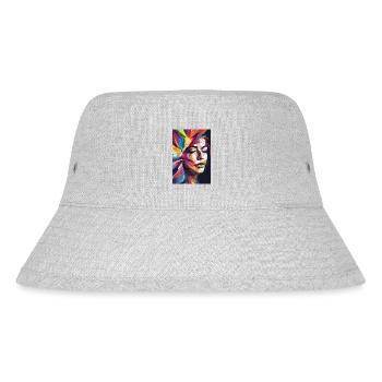 Abstract image - Stanley/Stella Recycled Bucket Hat - heather grey - Front