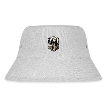 jesus bible christian religion christian cross christian - Stanley/Stella Recycled Bucket Hat - heather grey - Front