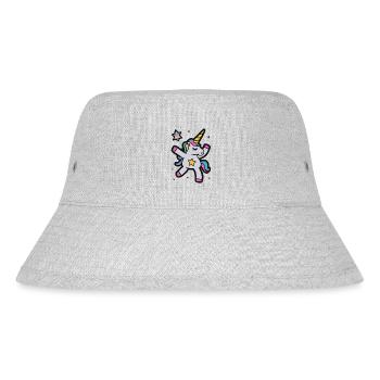Licorne dansante Licorne Dabbing - Bob recyclé Stanley/Stella - gris chiné - Devant