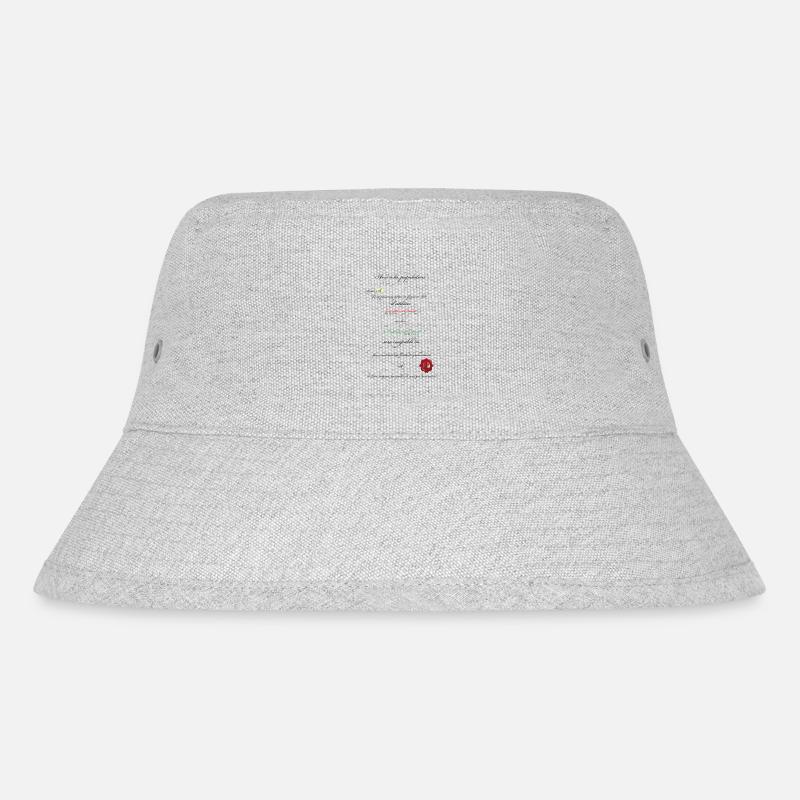Grammatik - Stanley/Stella recycelter Bucket Hat - Grau meliert