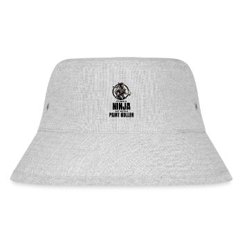 Hausmaler Ninja Malerei Innenarchitekt - Stanley/Stella recycelter Bucket Hat - Grau meliert - Vorne