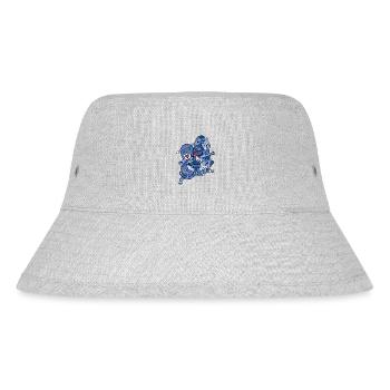Harmonie in Vielfalt Blaue Version - Stanley/Stella recycelter Bucket Hat - Grau meliert - Vorne