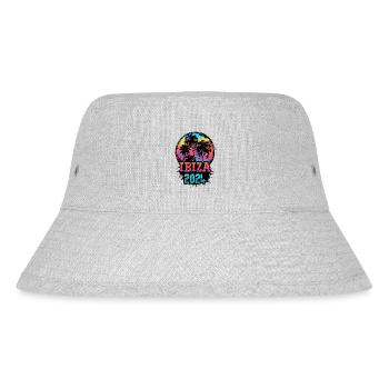 Ibiza 2024 Team Palm Trees Multicolored - Stanley/Stella Recycled Bucket Hat - heather grey - Front