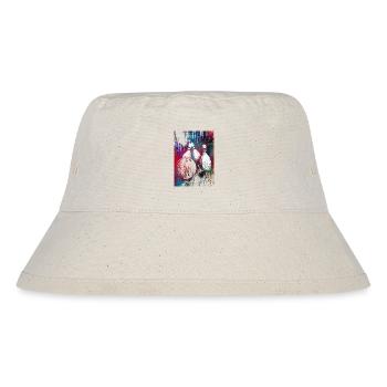 Bowlingsport Kunst #bowling #sport - Stanley/Stella recycelter Bucket Hat - Naturweiß - Vorne