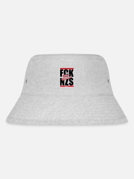 Gegen Rassismus - Stanley/Stella recycelter Bucket Hat - Grau meliert