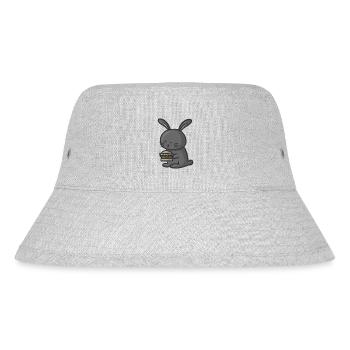 Kaninchen - Stanley/Stella recycelter Bucket Hat - Grau meliert - Vorne