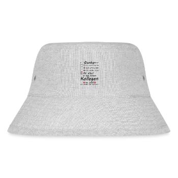 Ich werde dich vermissen Kollege Danke Abschied - Stanley/Stella recycelter Bucket Hat - Grau meliert - Vorne