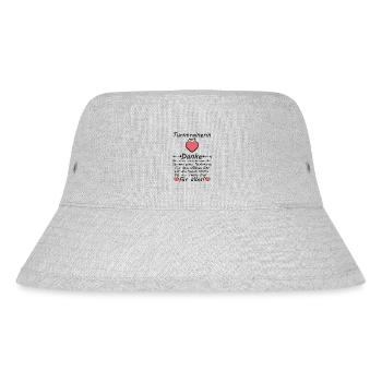 Turntrainerin Danke sagen Dankeschön zum Abschied - Stanley/Stella recycelter Bucket Hat - Grau meliert - Vorne