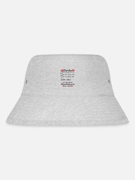 Querflöte Musiklehrerin Lehrerin Danke sagen - Stanley/Stella recycelter Bucket Hat - Grau meliert