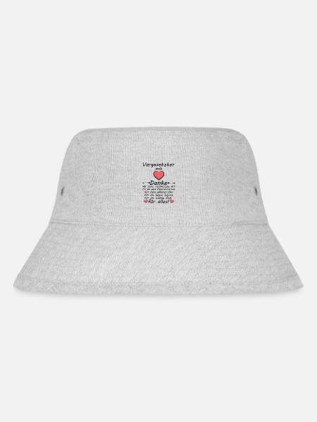 Danke an Vorgesetzter Abschiedsgeschenk Abschied - Stanley/Stella recycelter Bucket Hat - Grau meliert