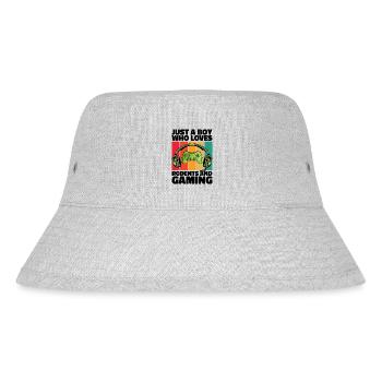 Gamer and Rodents: Video Games and Agile Adventure - Stanley/Stella Recycled Bucket Hat - heather grey - Front
