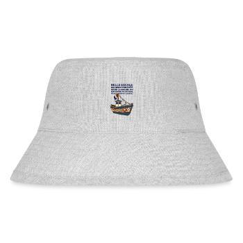 Fischerboot von Toulon und Gabian Provence - Stanley/Stella recycelter Bucket Hat - Grau meliert - Vorne