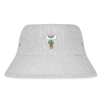 Sarkastischer Kaktus  - Stanley/Stella recycelter Bucket Hat - Grau meliert - Vorne