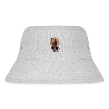 Steampunk Grim Reaper – Industrial Style - Stanley/Stella recycelter Bucket Hat - Grau meliert - Vorne