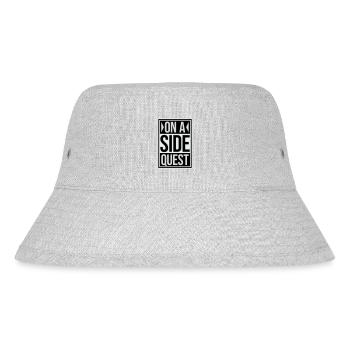 On A Side Quest Gaming Adventure Spruch Logo Text - Stanley/Stella recycelter Bucket Hat - Grau meliert - Vorne