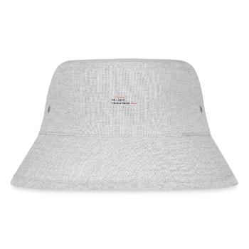 Valentinstag Hund Hündchen Geschenk Geschenkidee - Stanley/Stella recycelter Bucket Hat - Grau meliert - Vorne