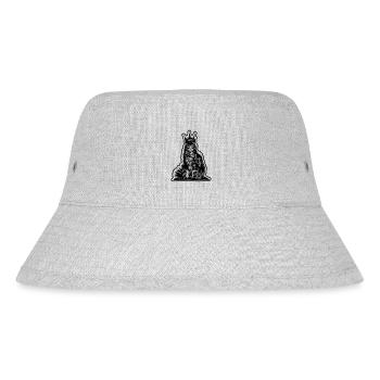 HEIMLICHER KÖNIG - Stanley/Stella recycelter Bucket Hat - Grau meliert - Vorne
