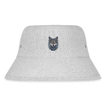 Wolf - Stanley/Stella Recycled Bucket Hat - heather grey - Front