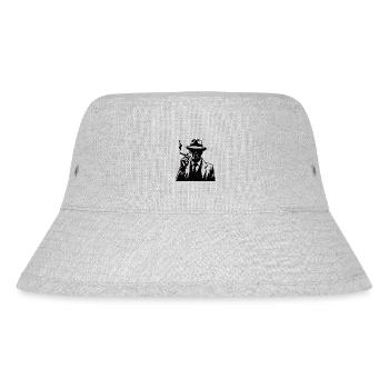 Klassischer Detektiv – cooles Detektiven Design - Stanley/Stella recycelter Bucket Hat - Grau meliert - Vorne