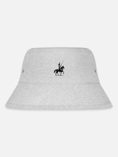 Cooles Husaren Silhouetten Design - Stanley/Stella recycelter Bucket Hat - Grau meliert