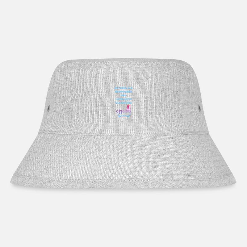 Fasching | Badewanne | Lustig | Spruch | Karneval - Stanley/Stella recycelter Bucket Hat - Grau meliert
