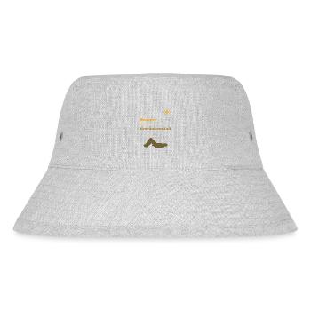 Sommer | Sonne | Getränkeunfall | Lustig | Alkohol - Stanley/Stella recycelter Bucket Hat - Grau meliert - Vorne