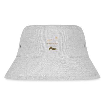 Sommer | Sonne | Getränkeunfall | Lustig | Alkohol - Stanley/Stella recycelter Bucket Hat - Grau meliert - Vorne
